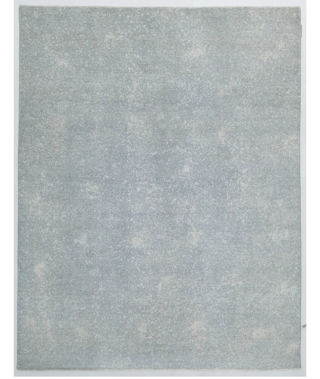 Grey Afghan Overdye Rug 7' 9" x 9' 9" Hand-Knotted | No. AT374734