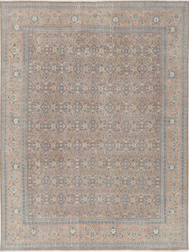 Persian Tabriz Rug 9' 7" x 12' 7" Hand-Knotted | No. AT37496