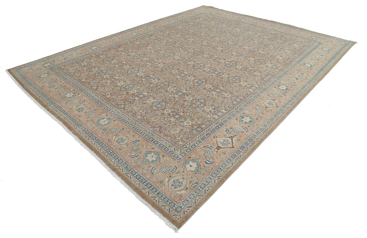 Persian Tabriz Rug 9' 7" x 12' 7" Hand-Knotted | No. AT37496
