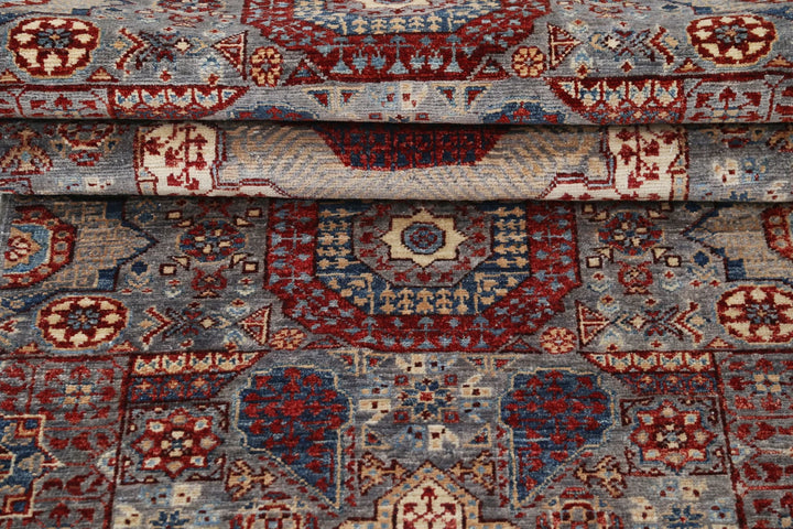 Afghan Mamluk Rug 2' 7" x 10' 4" Hand-Knotted | No. AT37499