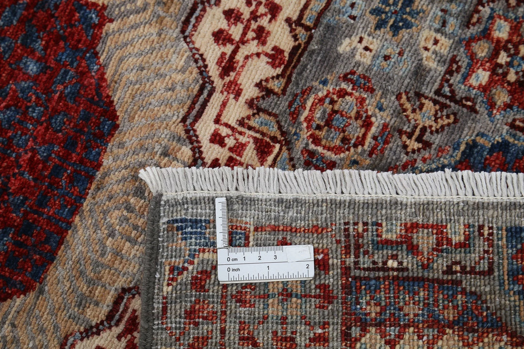 Afghan Mamluk Rug 2' 7" x 10' 4" Hand-Knotted | No. AT37499