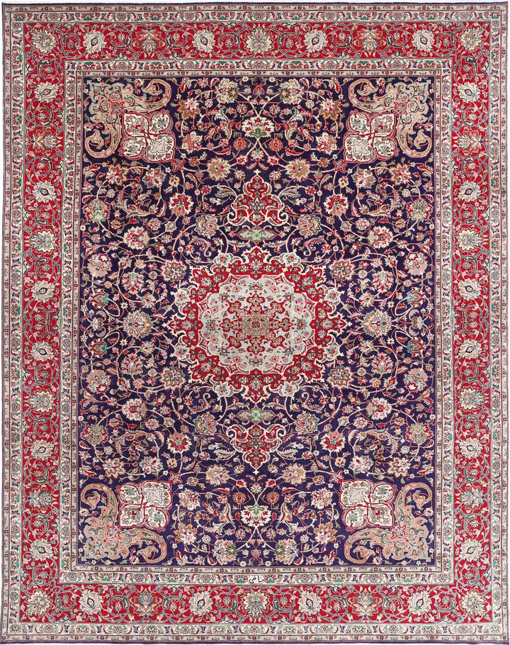 Persian Tabriz Rug 9' 10" x 12' 9" Hand-Knotted | No. AT37569
