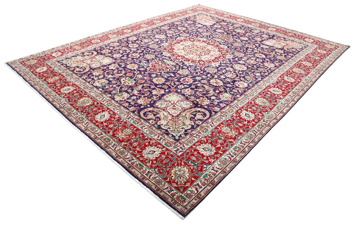 Persian Tabriz Rug 9' 10" x 12' 9" Hand-Knotted | No. AT37569