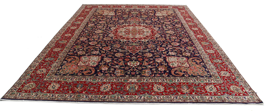 Persian Tabriz Rug 9' 10" x 12' 9" Hand-Knotted | No. AT37569