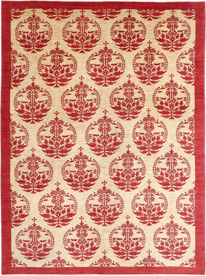 Afghan Modcar Rug 8' 4" x 11' 5" Hand-Knotted | No. AT37598