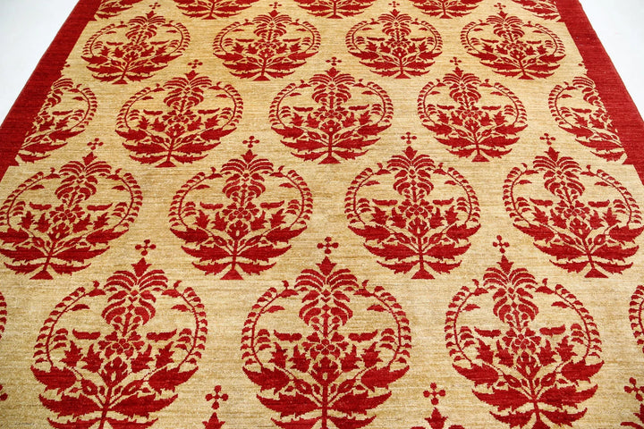 Afghan Modcar Rug 8' 4" x 11' 5" Hand-Knotted | No. AT37598