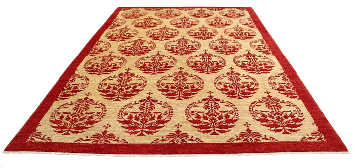 Afghan Modcar Rug 8' 4" x 11' 5" Hand-Knotted | No. AT37598