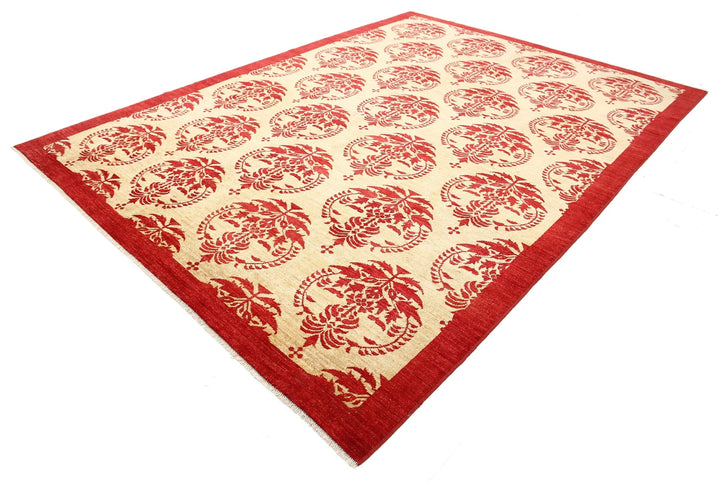 Afghan Modcar Rug 8' 4" x 11' 5" Hand-Knotted | No. AT37598