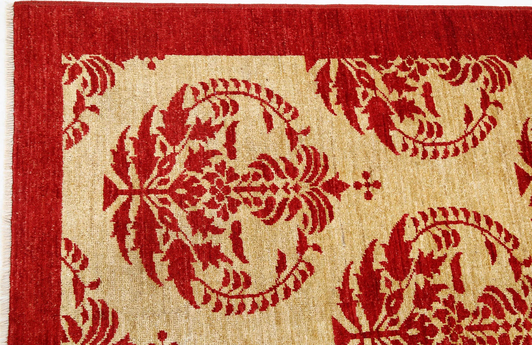 Afghan Modcar Rug 8' 4" x 11' 5" Hand-Knotted | No. AT37598