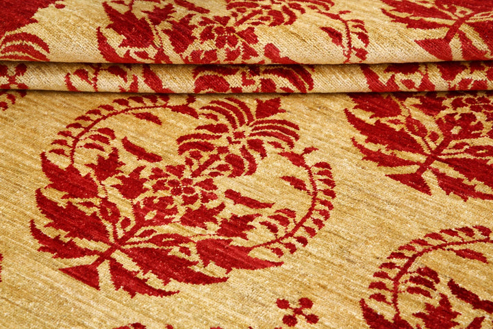 Afghan Modcar Rug 8' 4" x 11' 5" Hand-Knotted | No. AT37598