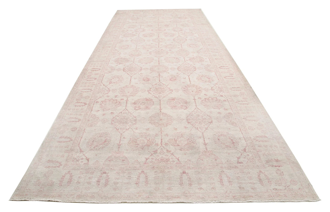 Afghan Serenity Rug 8' 6" x 17' 5" Hand-Knotted | No. AT37659