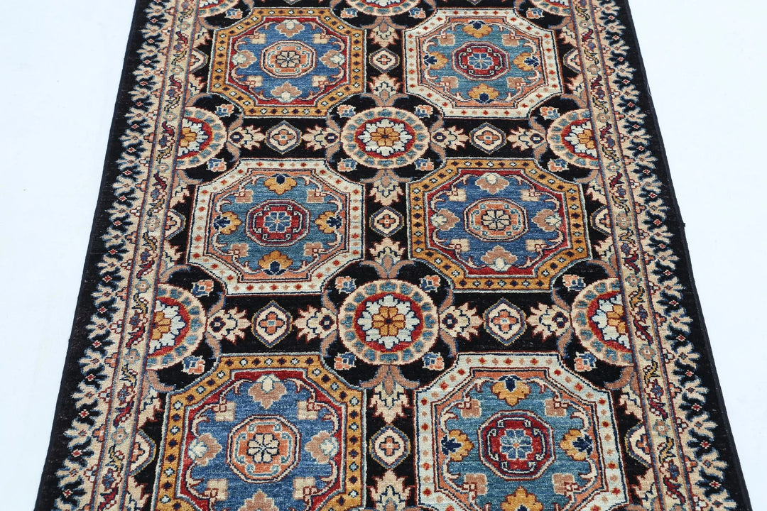 Afghan Ziegler Rug 3' 3" x 4' 8" Hand-Knotted | No. AT37817