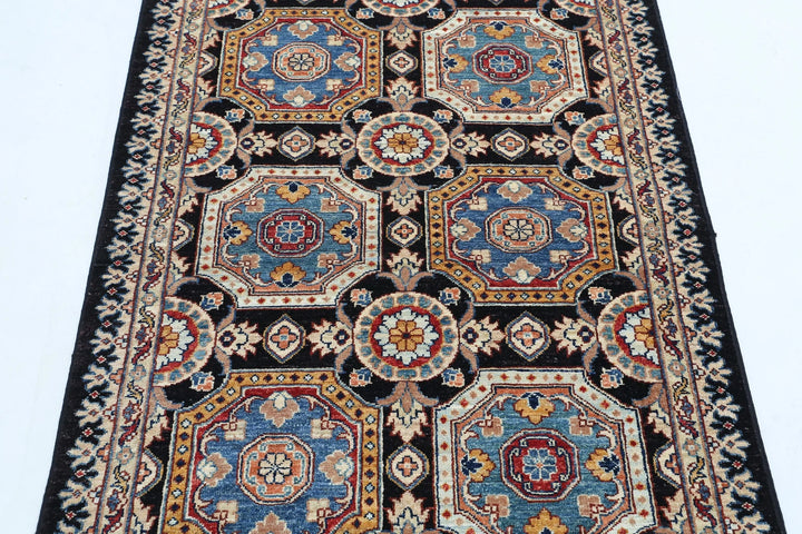 Afghan Ziegler Rug 3' 3" x 4' 8" Hand-Knotted | No. AT37817