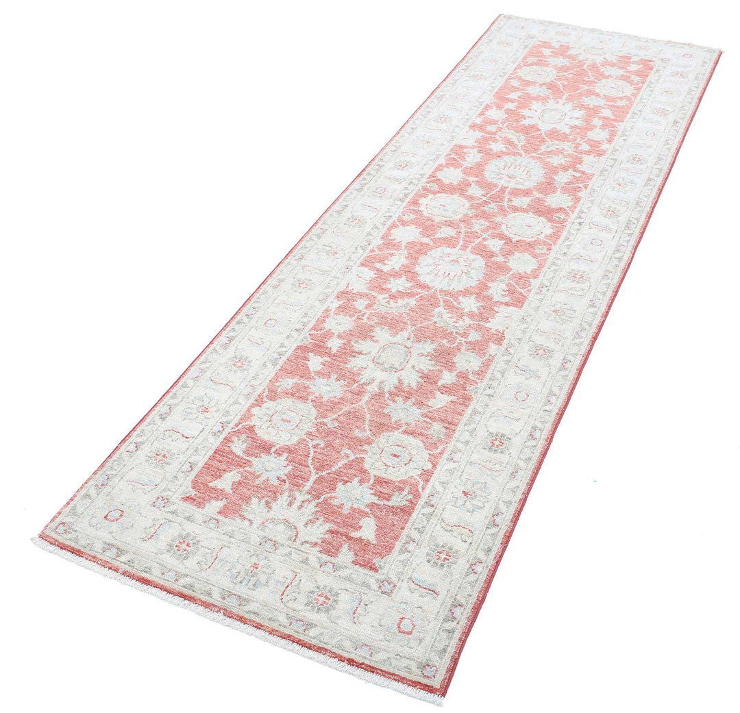 Afghan Ziegler Rug 2' 5" x 8' 0" Hand-Knotted | No. AT37901