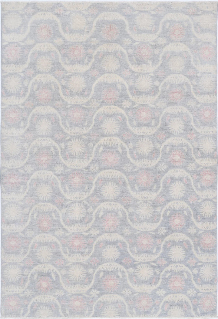Afghan Oriental Rug 6' 2" x 9' 2" Hand-Knotted | No. AT37922