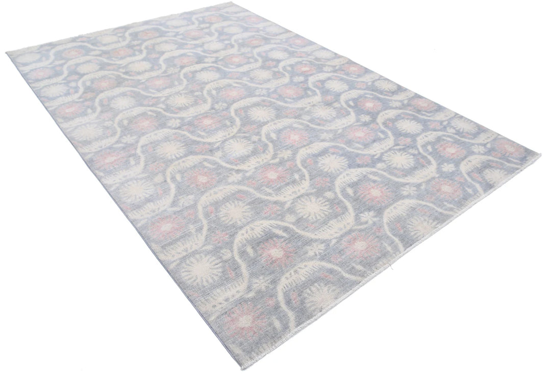 Afghan Oriental Rug 6' 2" x 9' 2" Hand-Knotted | No. AT37922