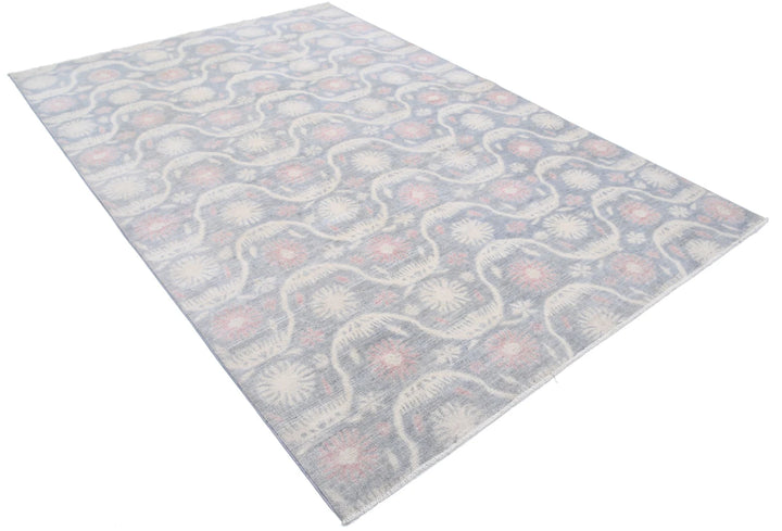 Afghan Oriental Rug 6' 2" x 9' 2" Hand-Knotted | No. AT37922