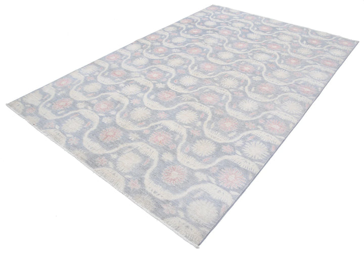 Afghan Oriental Rug 6' 2" x 9' 2" Hand-Knotted | No. AT37922