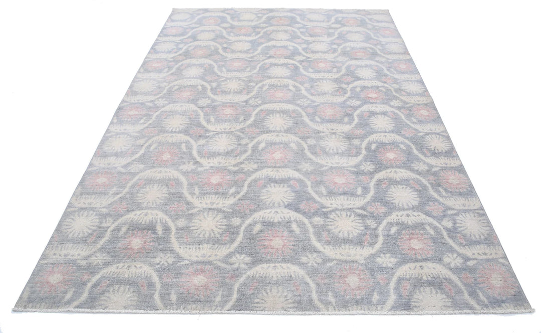 Afghan Oriental Rug 6' 2" x 9' 2" Hand-Knotted | No. AT37922