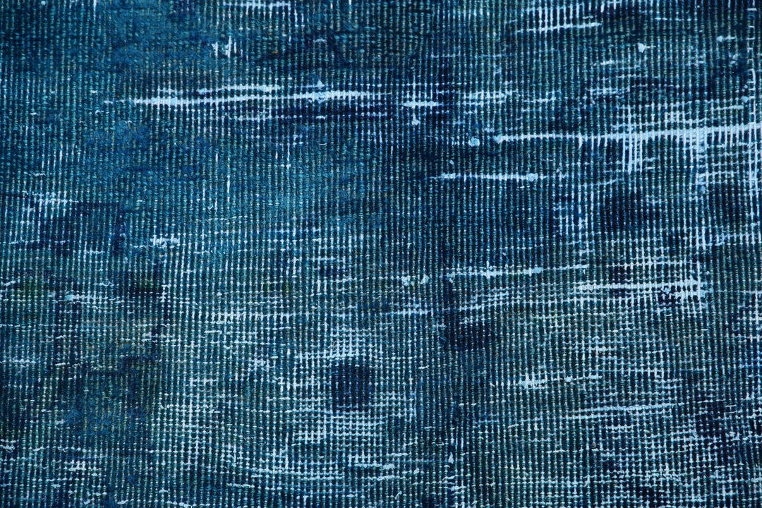 Blue Persian Overdye Rug 9' 7" x 12' 2" Hand-Knotted | No. AT37925
