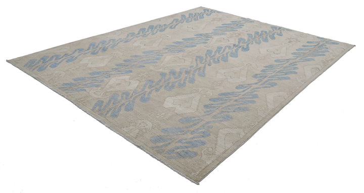 Afghan Ikat Rug 8' 10" x 11' 6" Hand-Knotted | No. AT38121