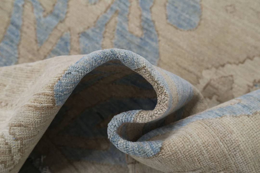 Afghan Ikat Rug 8' 10" x 11' 6" Hand-Knotted | No. AT38121