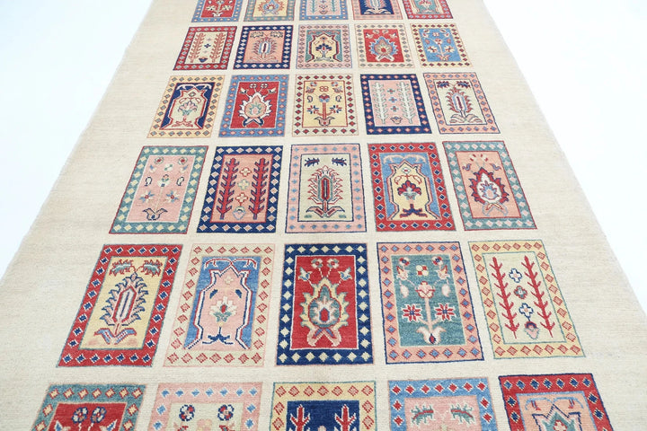 Afghan Ziegler Rug 6' 7" x 11' 2" Hand-Knotted | No. AT38261