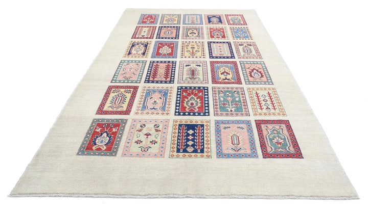 Afghan Ziegler Rug 6' 7" x 11' 2" Hand-Knotted | No. AT38261