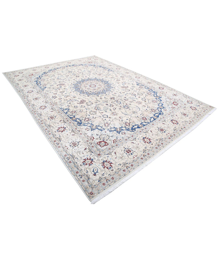 Persian Nain Rug 8' 8" x 11' 10" Hand-Knotted | No. AT38350
