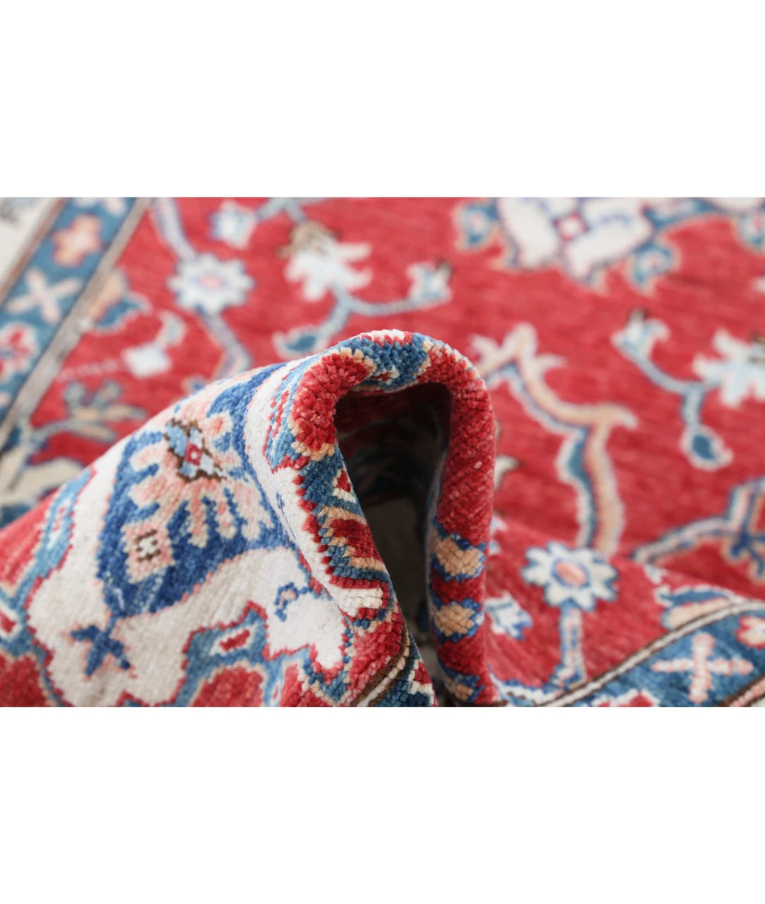 Afghan Ziegler Rug 3' 1" x 4' 10" Hand-Knotted | No. AT38351