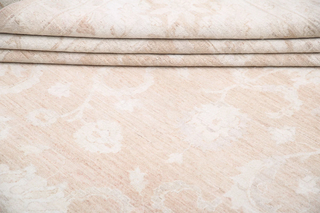 Ivory Afghan Serenity Rug 12' 10" x 18' 3" Hand-Knotted | No. AT38467