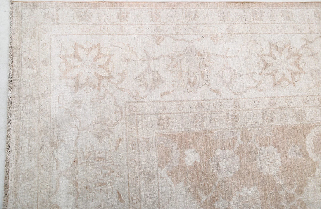 Ivory Afghan Serenity Rug 12' 10" x 18' 3" Hand-Knotted | No. AT38467