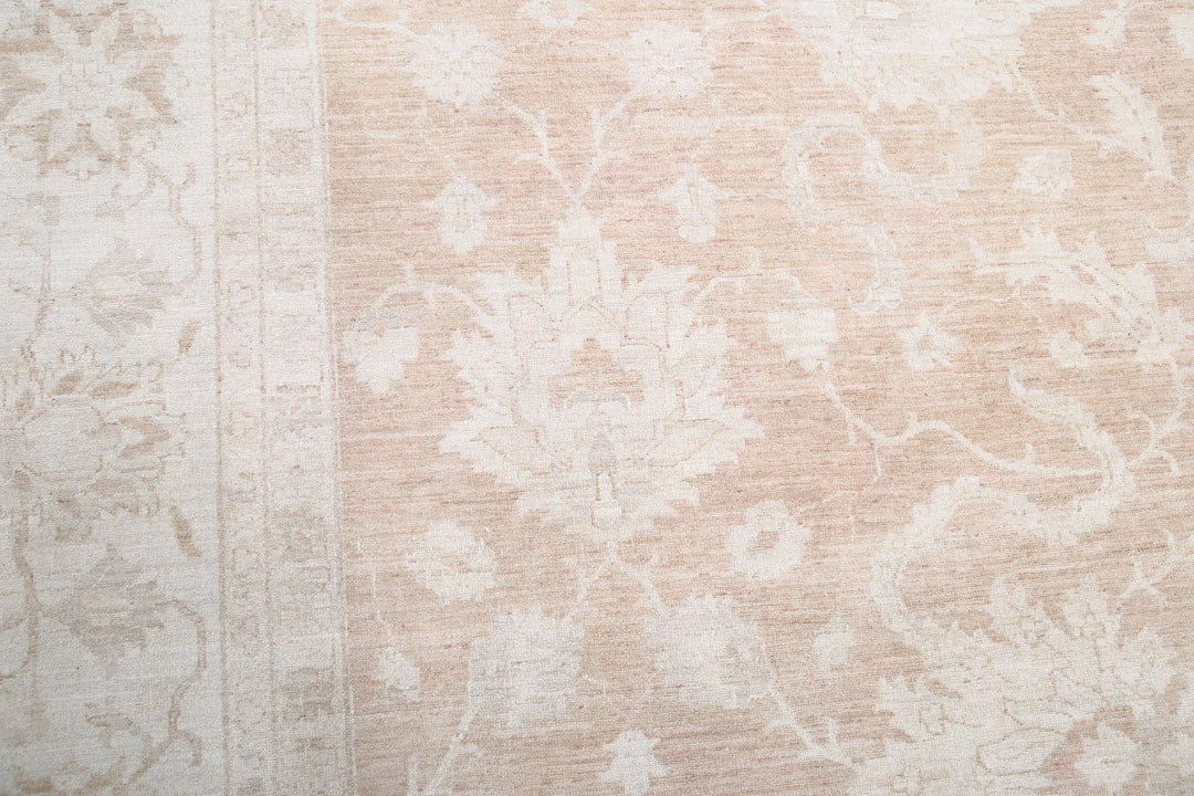 Ivory Afghan Serenity Rug 12' 10" x 18' 3" Hand-Knotted | No. AT38467