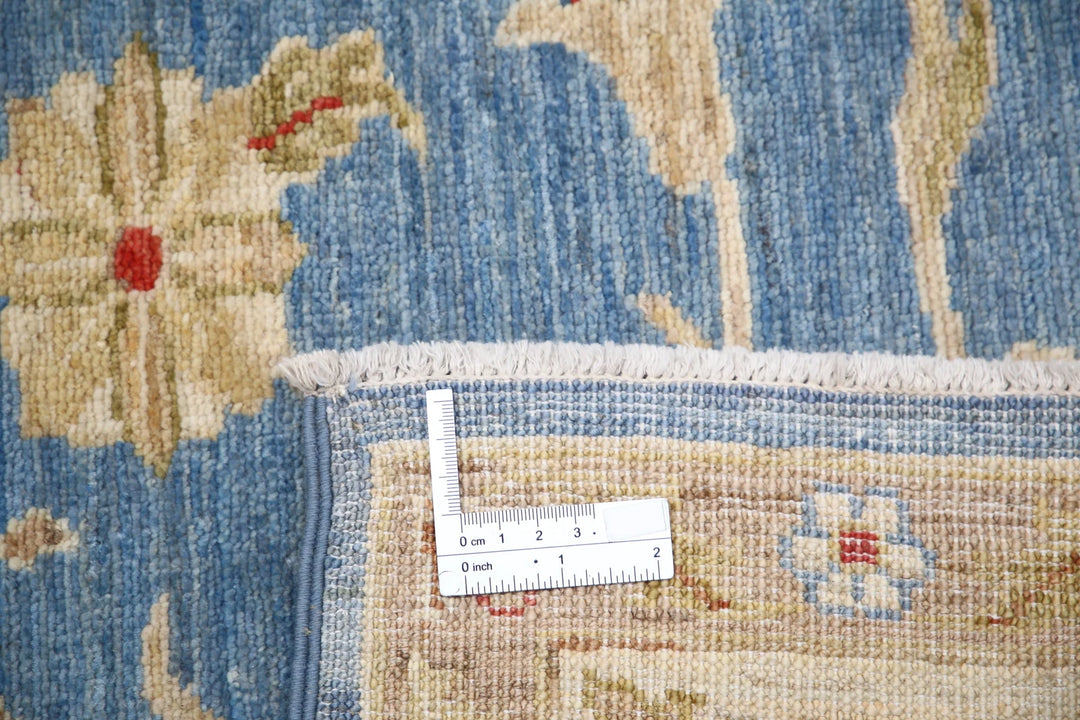 Afghan Ziegler Rug 4' 9" x 6' 9" Hand-Knotted | No. AT38481
