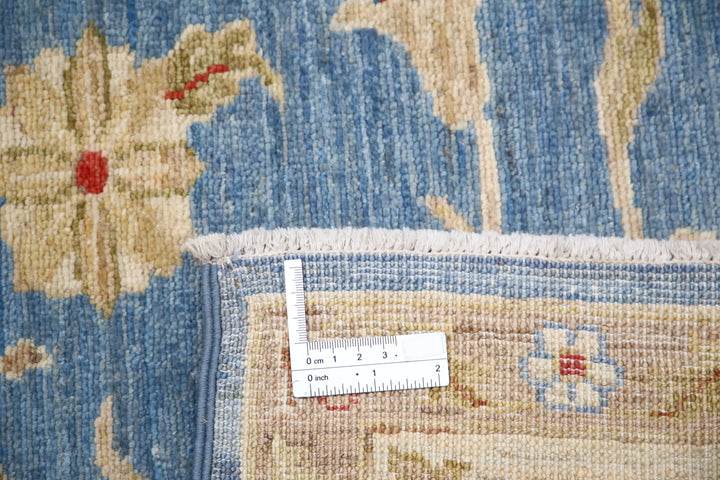 Afghan Ziegler Rug 4' 9" x 6' 9" Hand-Knotted | No. AT38481