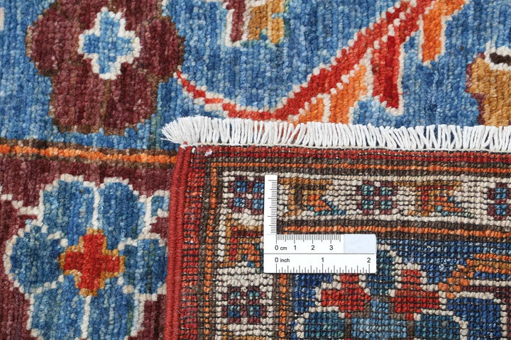 Afghan Oriental Rug 5' 0" x 6' 7" Hand-Knotted | No. AT38568