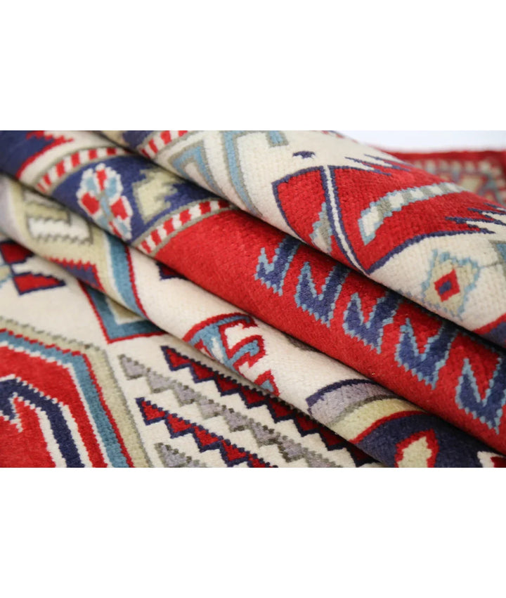 Afghan Shirvan Tribal Rug 5' 2" x 7' 6" Hand-Knotted | No. AT38603