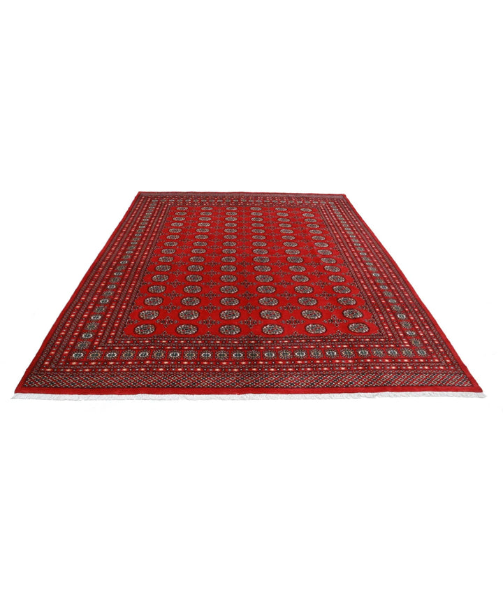 Pakistani Bokhara Rug 8' 1" x 10' 1" Hand-Knotted | No. AT38643