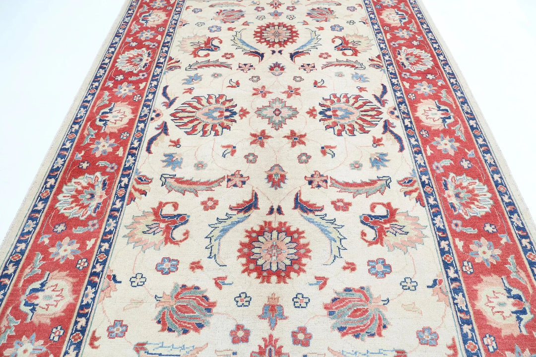 Afghan Ziegler Rug 6' 8" x 10' 5" Hand-Knotted | No. AT38653