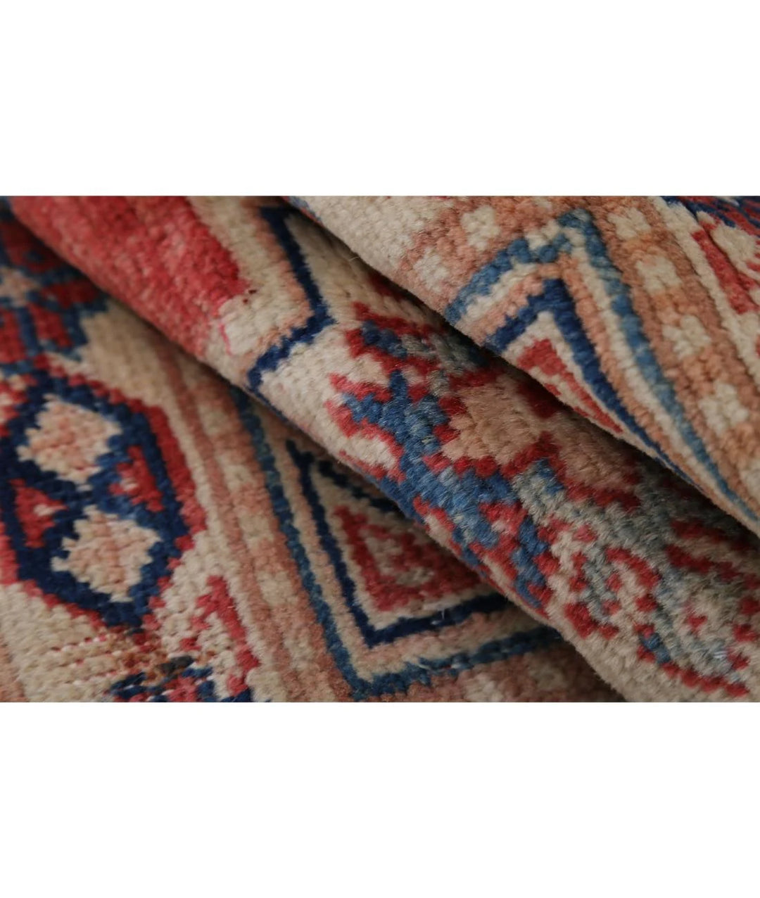 Afghan Kazak Rug 1' 10" x 2' 9" Hand-Knotted | No. AT38667