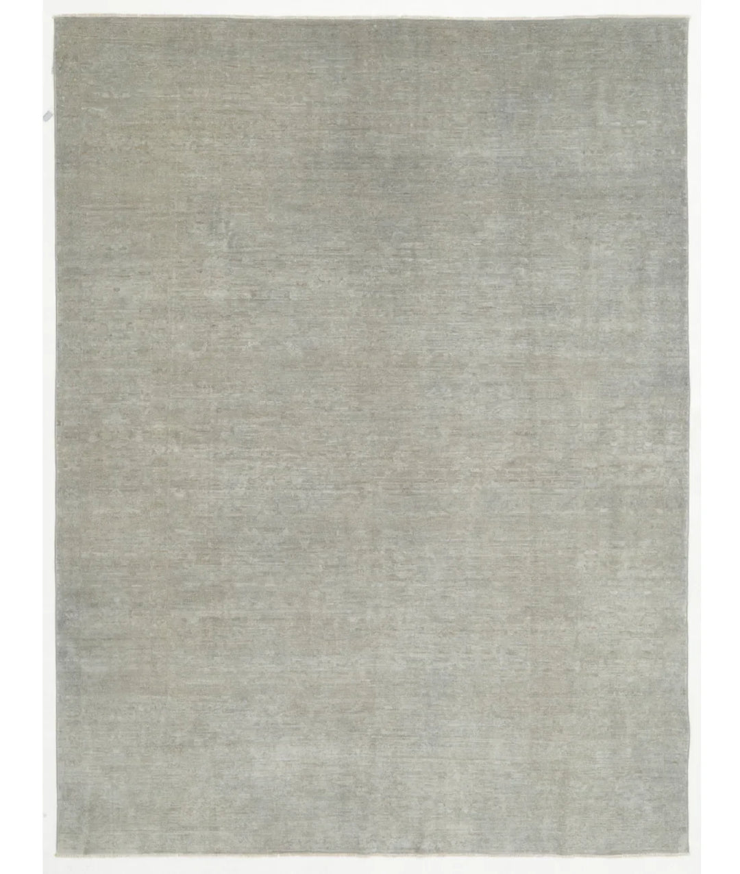 Grey Afghan Overdye Rug 7' 8" x 10' 2" Hand-Knotted | No. AT388752