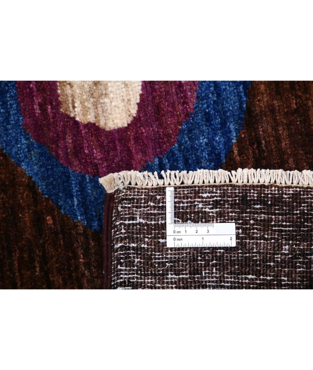 Afghan Modcar Rug 6' 4" x 8' 3" Hand-Knotted | No. AT38893