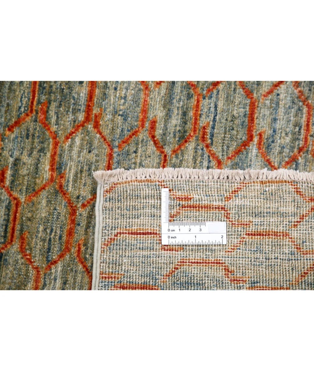 Afghan Modcar Rug 5' 5" x 7' 10" Hand-Knotted | No. AT38928