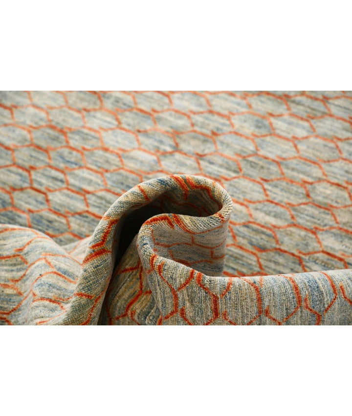 Afghan Modcar Rug 5' 5" x 7' 10" Hand-Knotted | No. AT38928