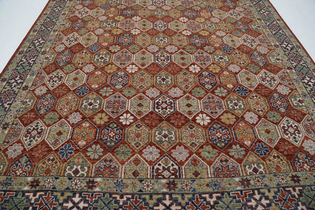 Afghan Oushak Rug 10' 2" x 14' 0" Hand-Knotted | No. AT38982
