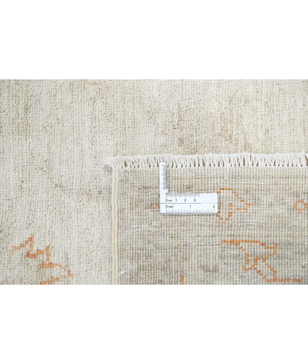 Ivory Afghan Serenity Rug 9' 9" x 14' 2" Hand-Knotted | No. AT390416