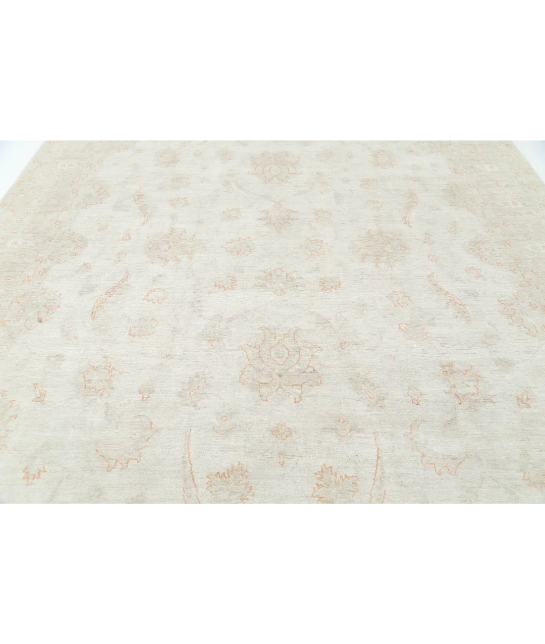 Ivory Afghan Serenity Rug 9' 9" x 14' 2" Hand-Knotted | No. AT390416