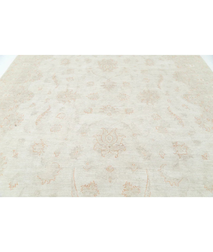 Ivory Afghan Serenity Rug 9' 9" x 14' 2" Hand-Knotted | No. AT390416