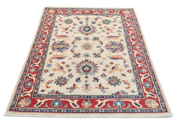 Afghan Ziegler Rug 3' 11" x 5' 11" Hand-Knotted | No. AT39081