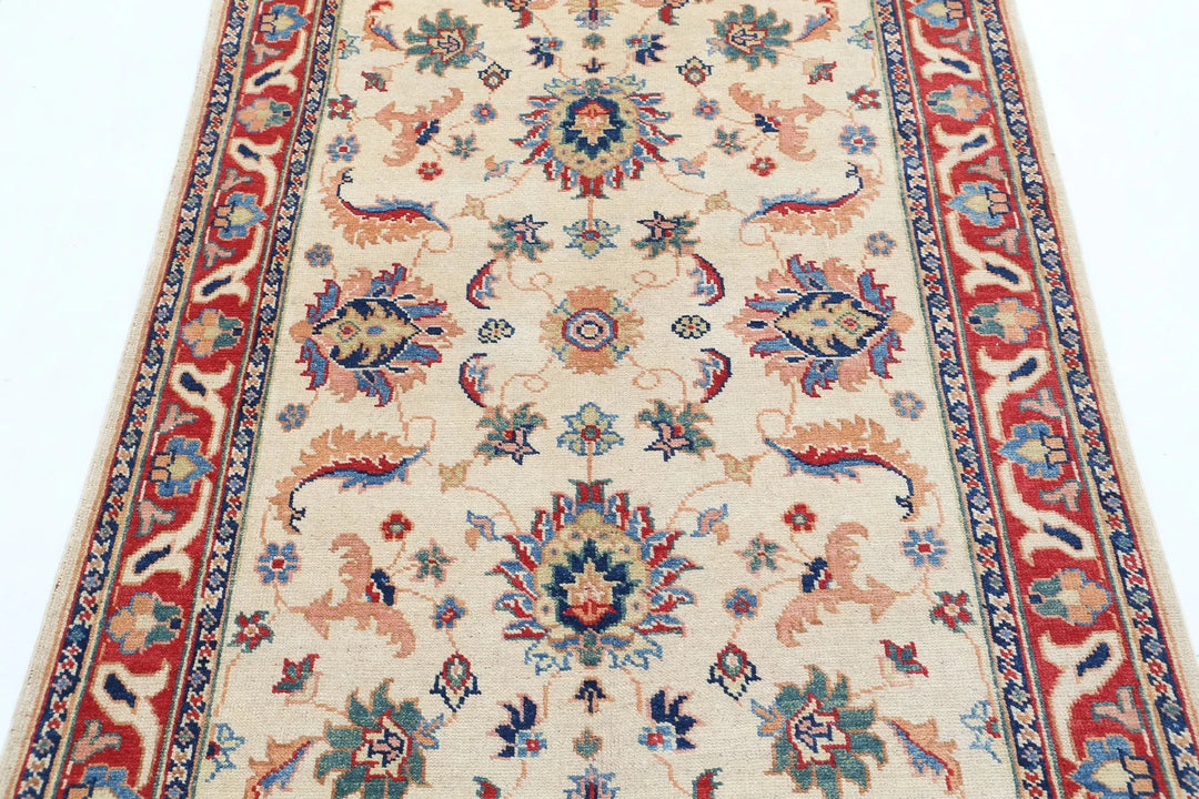 Afghan Ziegler Rug 3' 11" x 5' 11" Hand-Knotted | No. AT39081